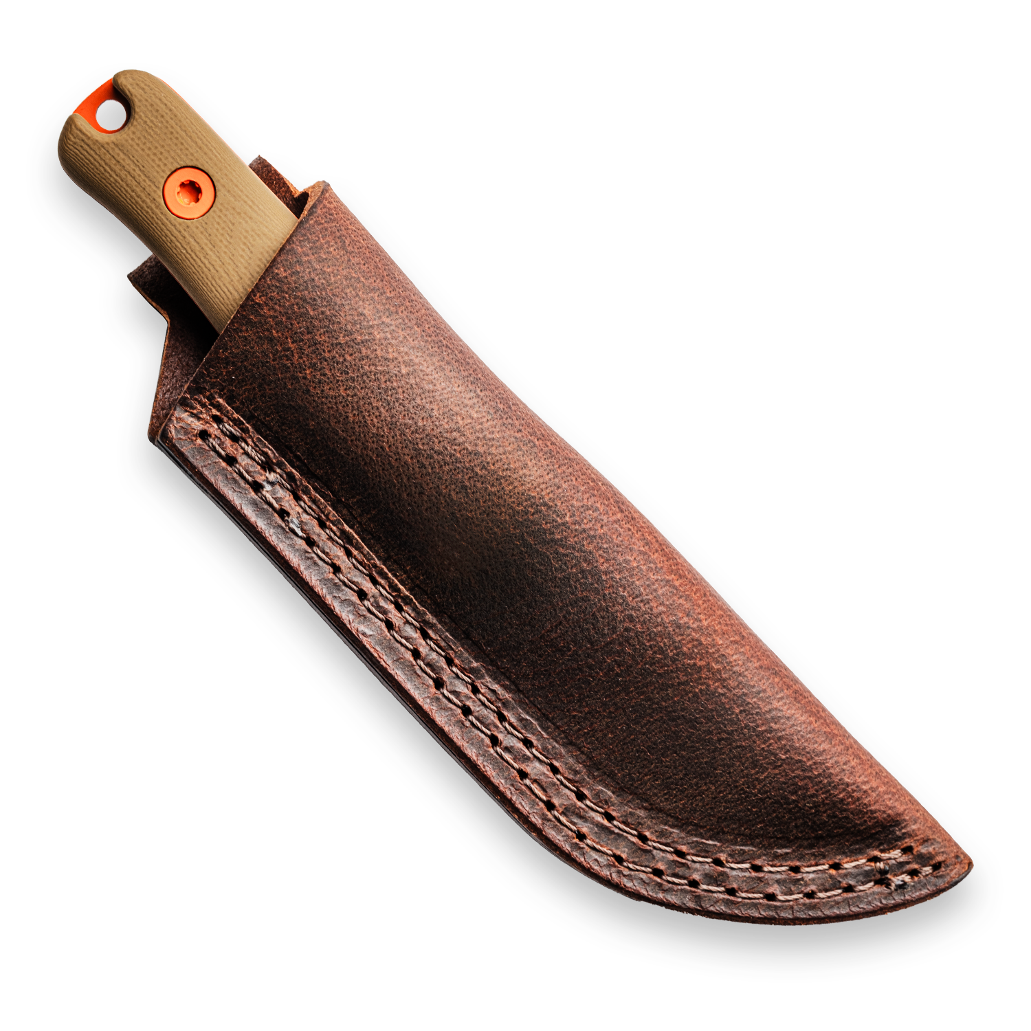 BLEM F3XC Extreme Conditions EDC Fixed Blade Knife - CPM 3V Steel, High Visibility Orange & Coyote Tan G10 Handle - Perfect for Outdoor Survival, Hunting, and Tactical Use