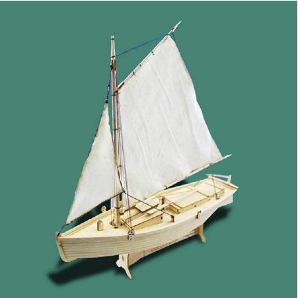 JHSHENGSHI 1:30 Scale Wooden Sailboat Model Kit - DIY Assembling Ship Building Toy with Detailed Parts | Perfect for Home Decoration, Gift Giving & Nautical Enthusiasts