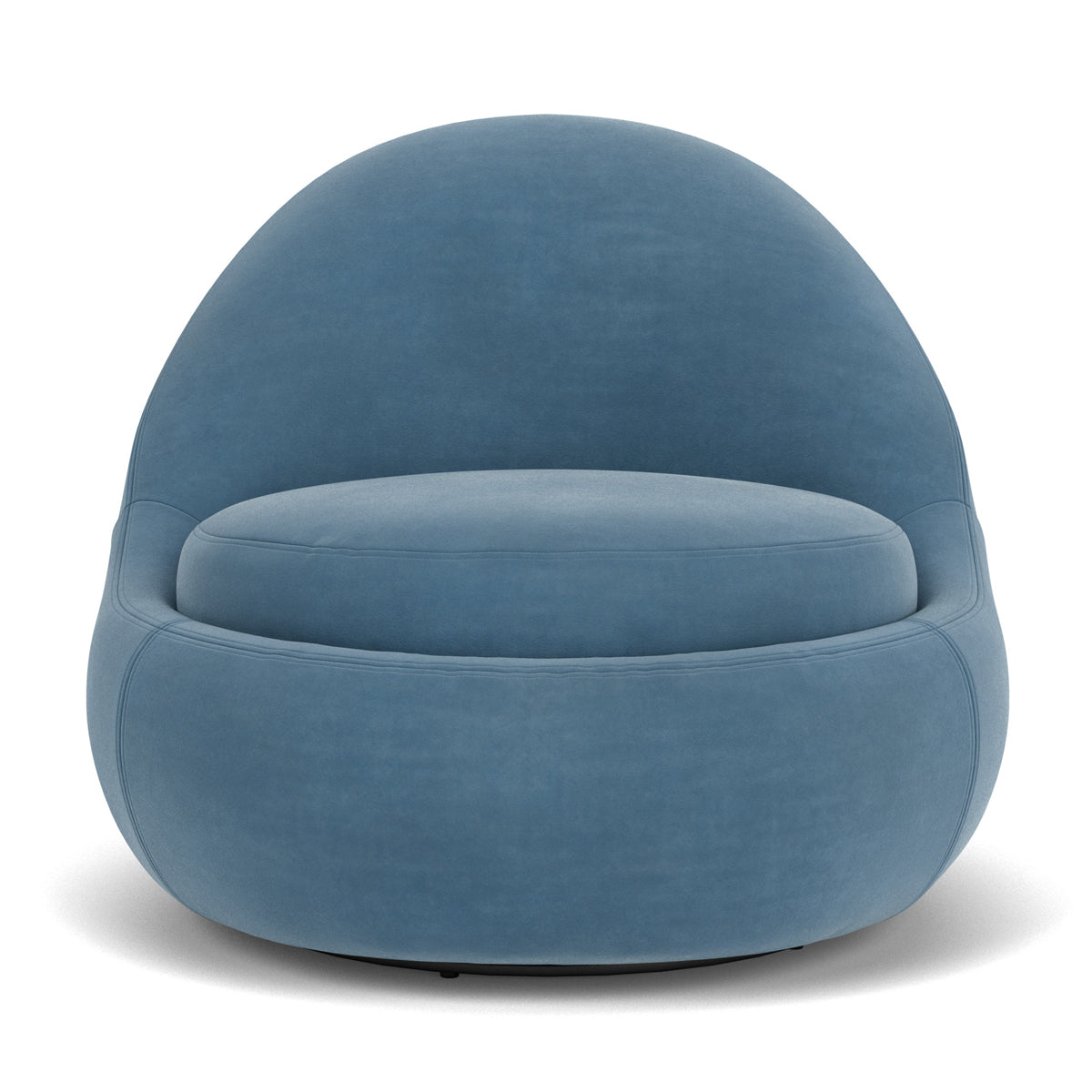 Babette Velvet Swivel Armchair - Modern Accent Chair with 360° Rotation for Living Room, Bedroom & Office - Soft Upholstered Lounge Chair for Home Decor