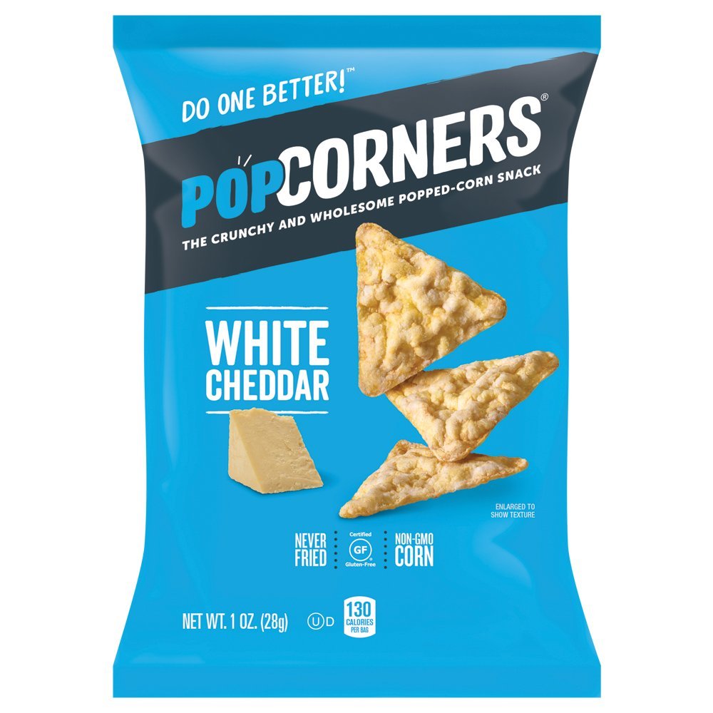 Popcorners Gluten Free Snacks Variety Pack - 18 Count (1oz Bags) | Kettle Corn, White Cheddar & Sea Salt Flavors | Healthy Chips for Parties, School Lunches & On-the-Go Snacking