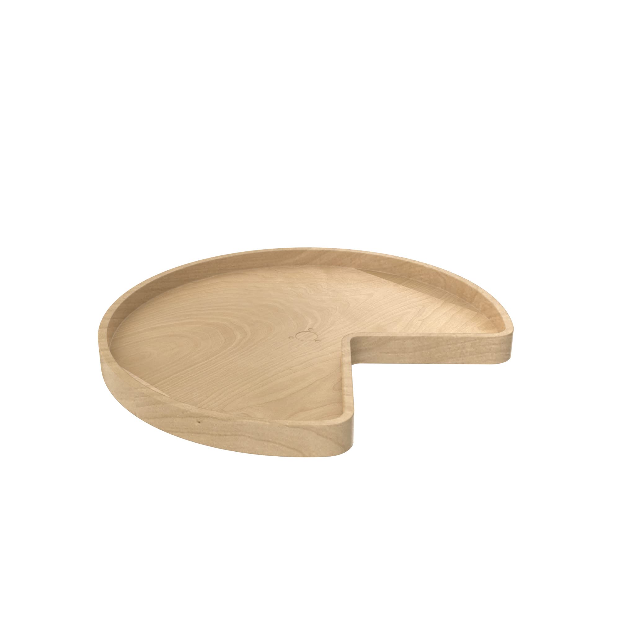 REV-A-SHELF Wooden Kidney-Shaped Lazy Susan Turntable for Kitchen Corner Base Cabinets - Space Saving Organizer for Spices, Condiments & Pantry Items