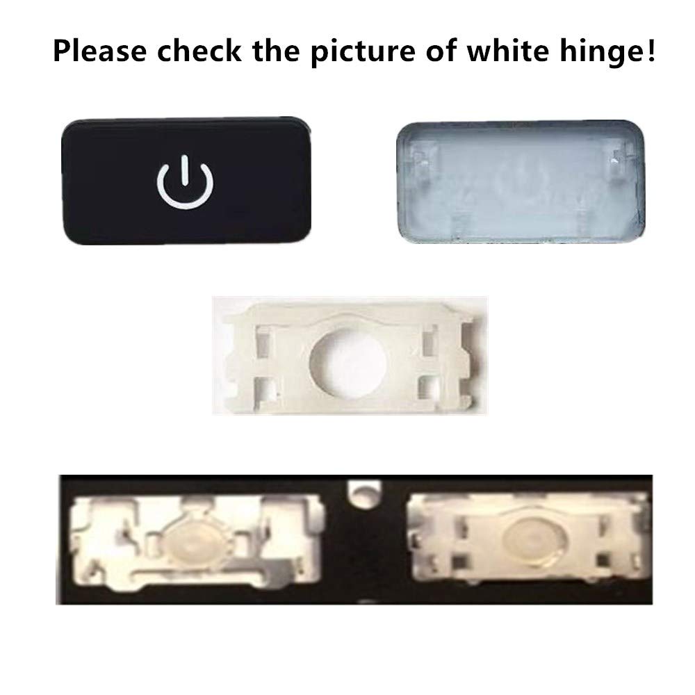 Replacement Power Key Cap & Hinges for MacBook Pro A1425 A1502 A1398 & MacBook Air A1369 A1466 - Fix Broken Keyboard Button (Perfect for Typing, Coding & Office Work)