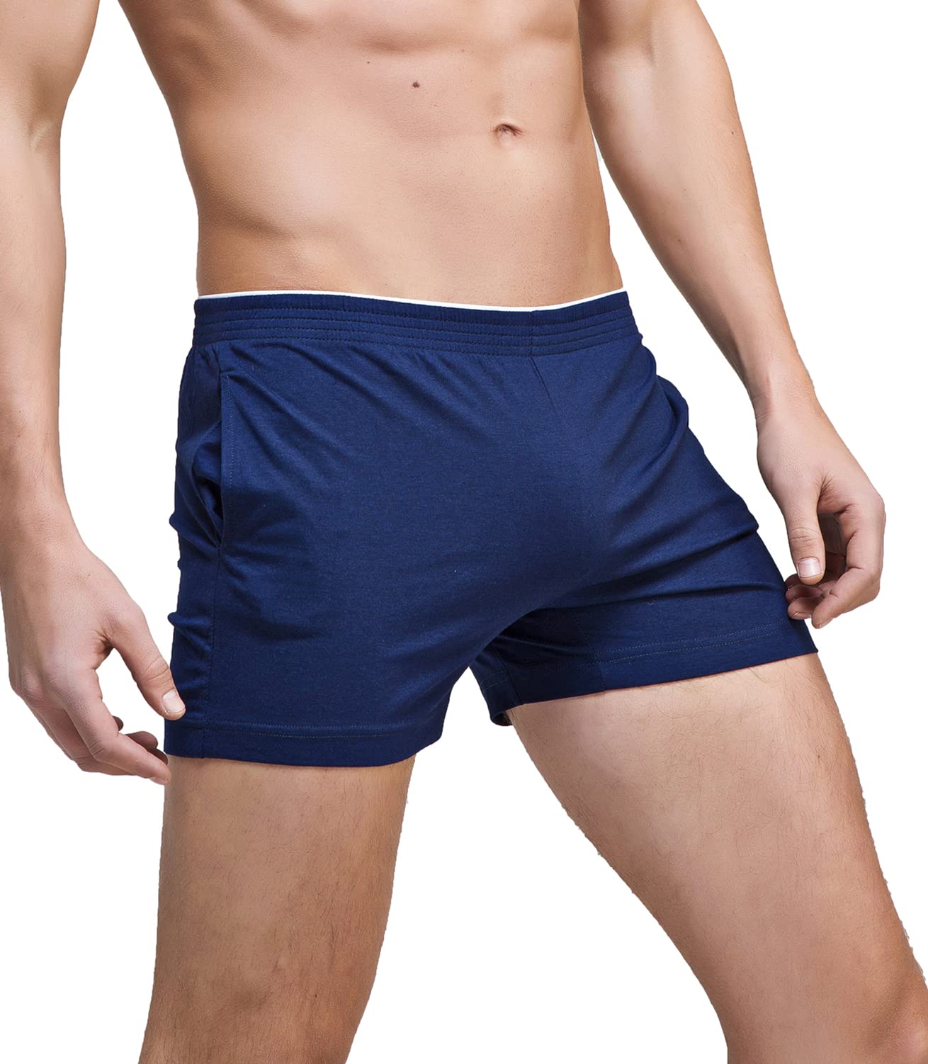 Men's Soft Lounge Pajama Shorts with Pockets - Comfortable Sleepwear for Relaxing at Home, Lounging & Summer Nights