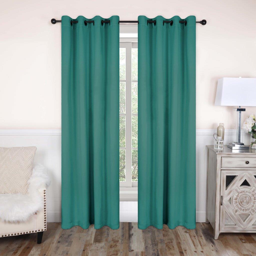 Blackout Curtains with Grommet Top - Solid Classic Modern Window Treatment for Bedroom & Living Room - Noise Reducing & Energy Saving