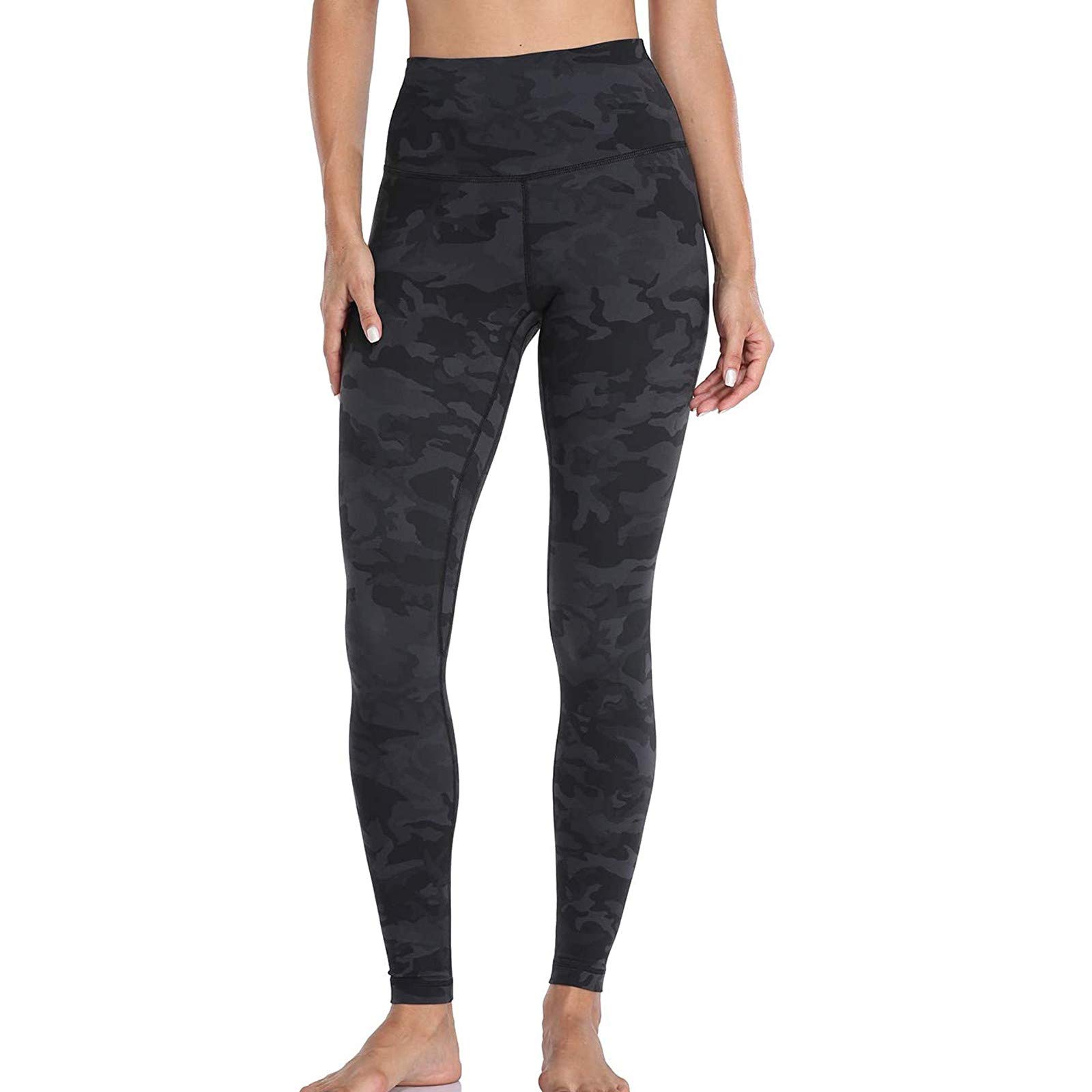 Sdeycui Women's High Waist Printed Yoga Pants - Nude Tummy Control Workout Leggings for Gym, Running & Lounge Wear