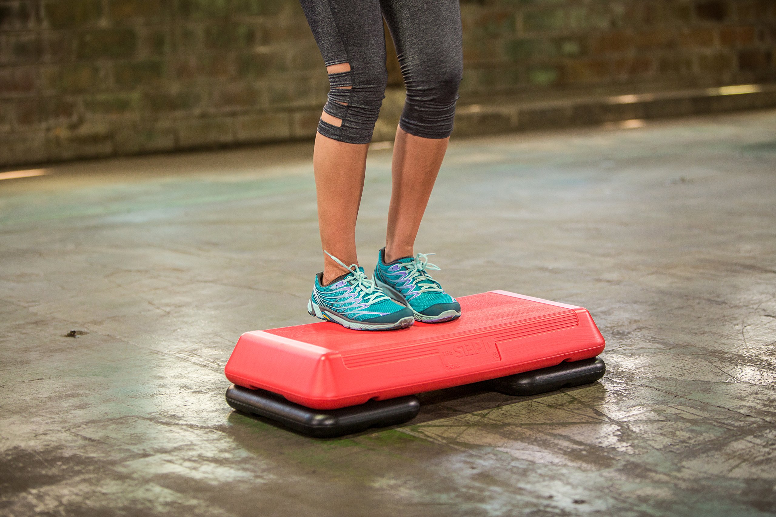 Adjustable Aerobic Stepper Platform with Risers - Home Workout Stair Stepper for Cardio Exercise & Home Gym - Perfect for Indoor Fitness, Step Training, and Full-Body Workouts