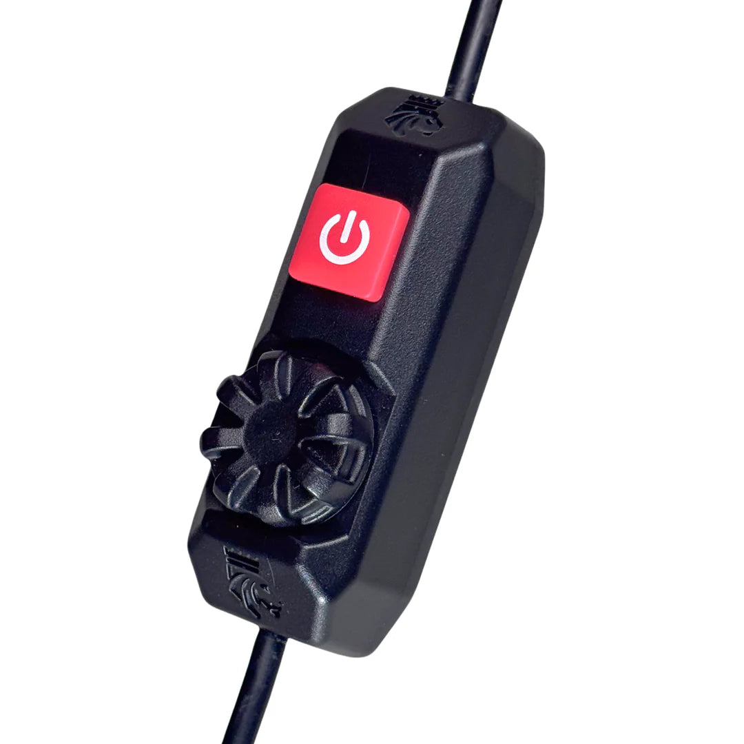 Kingpin Rotary Dimmer Switch - 600W LED/Incandescent Compatible, Smooth Light Control for Home & Office Lighting