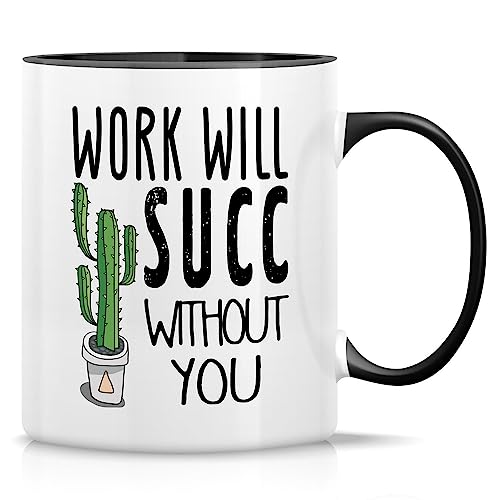 RTD008 - White Mug with Black Handle and Inner