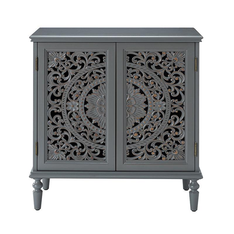 Emathides 32-Inch Tall 2-Door Accent Cabinet with Storage - Modern Entryway Console Table for Hallway, Living Room & Bedroom Organization
