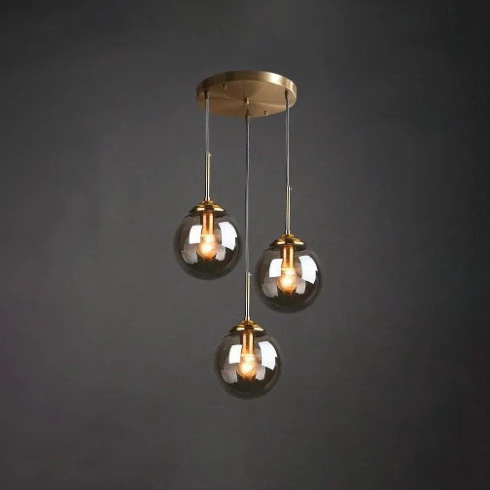Modern Semi-Transparent Glass Single Bulb Minimalist Pendant Light - Perfect for Kitchen Island, Dining Room, or Bedroom Lighting
