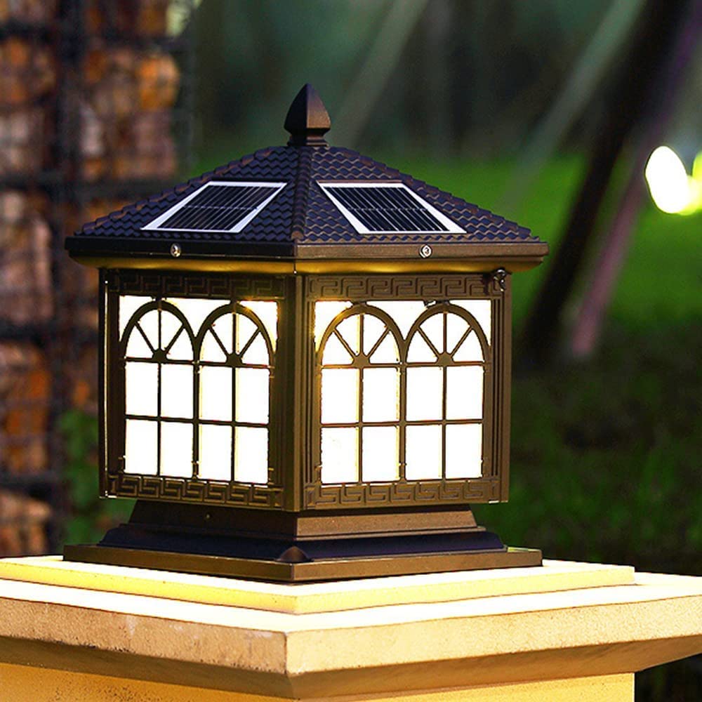 **Solar Powered Waterproof LED Fence Post Cap Lights - Outdoor Garden Pillar Lighting for Pathways, Driveways & Decorative Landscaping**