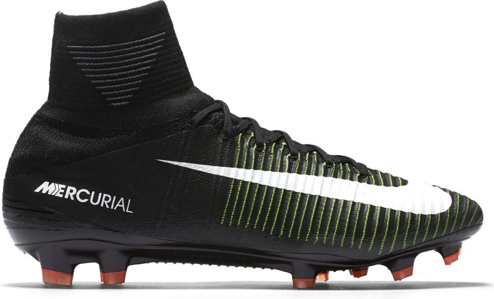 Nike Mercurial Superfly V FG Soccer Cleats - Black/Electric Green - Lightweight Football Shoes for Men - Perfect for Turf & Field Play