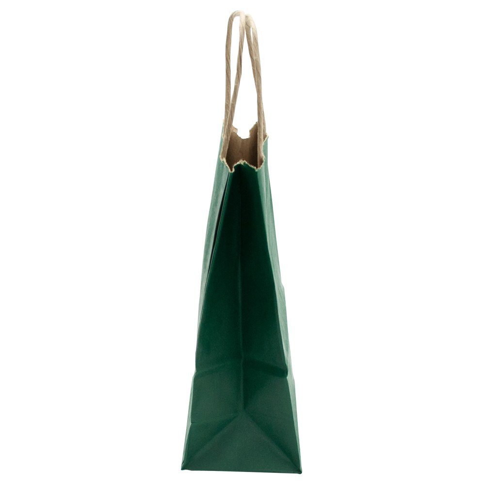 Eco-Friendly Hunter Green Kraft Paper Bags - Bulk Pack of 250 for Gift Wrapping, Shopping, Grocery Storage & Home Organization | Perfect for Parties, Retail Stores & Sustainable Packaging