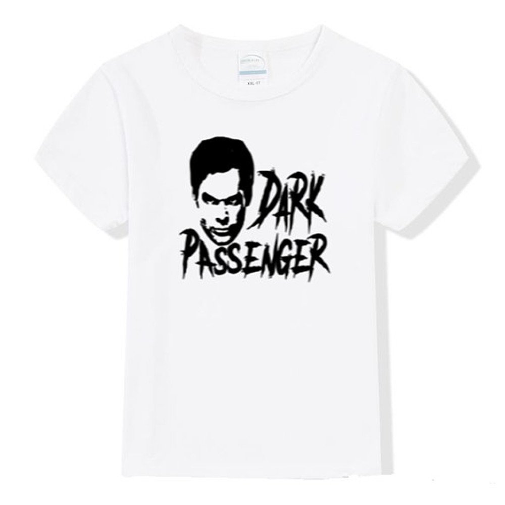 Dexter Dark Passenger Killer Kids T-Shirt - Funny TV Show Inspired Graphic Tee for Boys & Girls - Perfect for Halloween, Cosplay & Fan Gifts