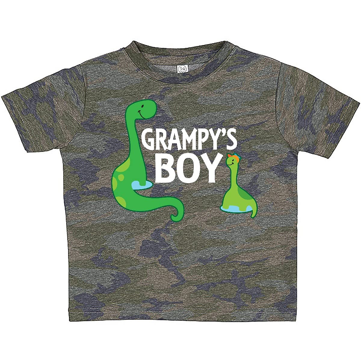 Inktastic Grampy's Boy Grandson Dinosaur Baby T-Shirt - Cute Dino Graphic Tee for Toddlers & Kids - Perfect for Family Outings, Playdates & Birthday Gifts