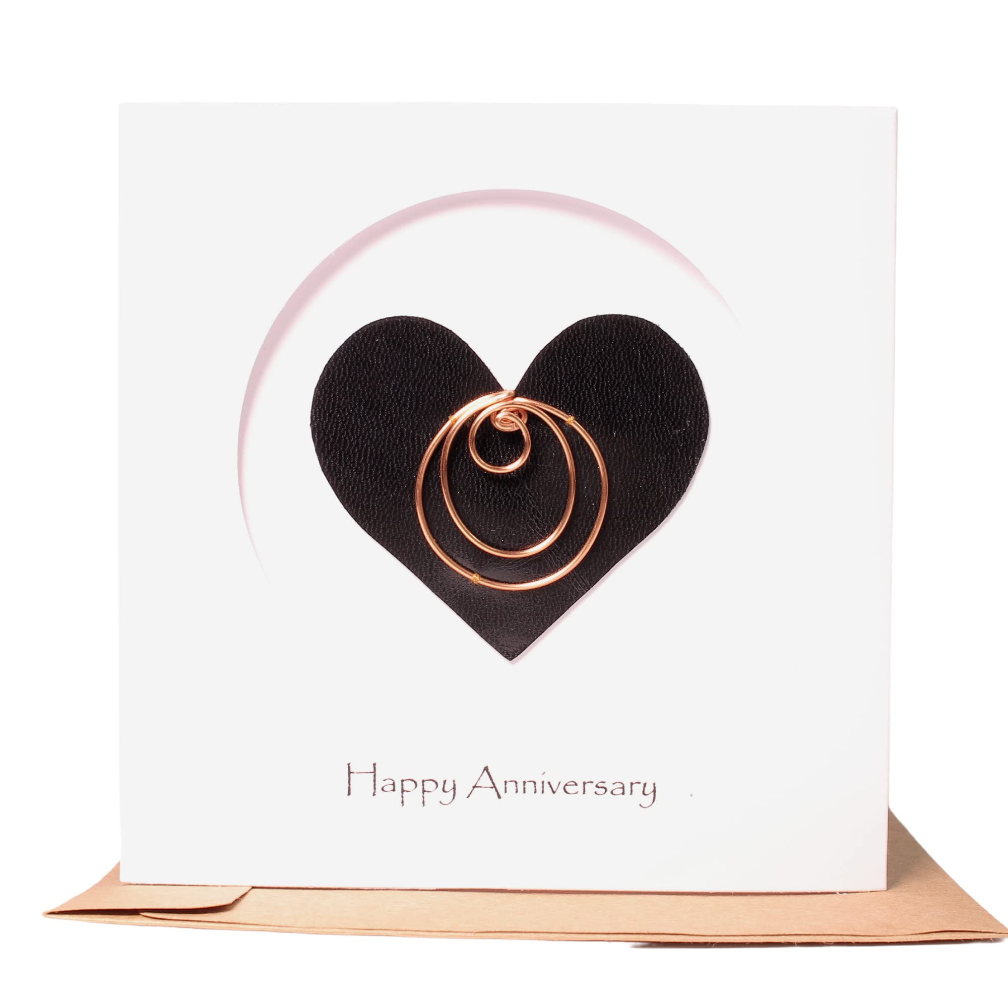 Personalized Initial Birthday Card with Copper Letter - Custom Happy Birthday Greeting Card for Women - Thoughtful Gift for Her, Perfect for Birthdays, Anniversaries & Special Occasions