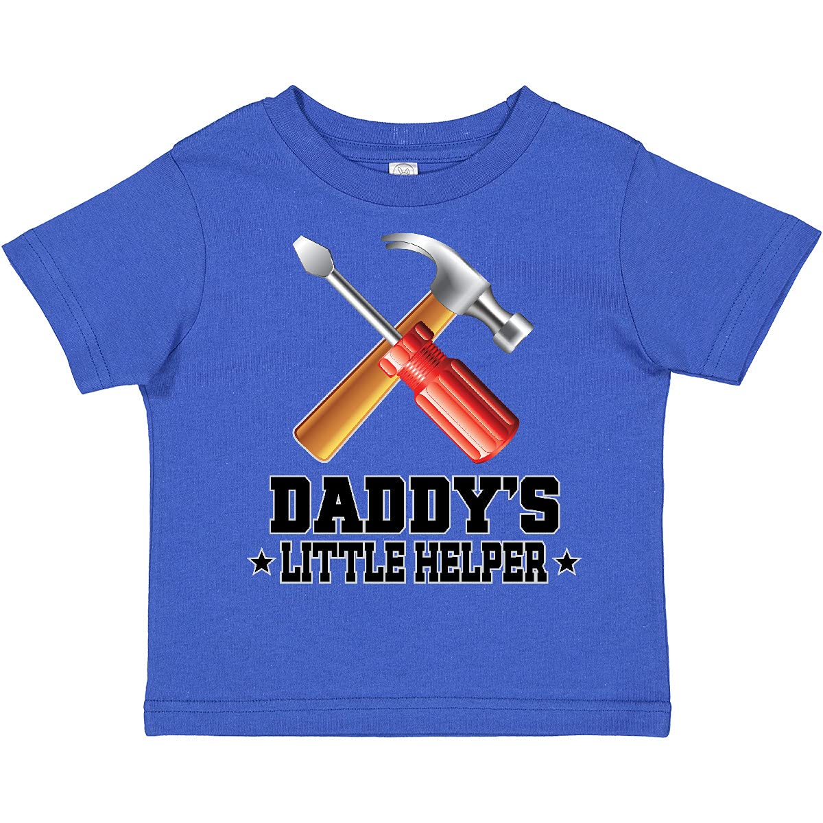 Inktastic Daddy's Little Helper Outfit Tools Toddler T-Shirt - Cute Construction Theme Baby Clothes for Father's Day & Playtime