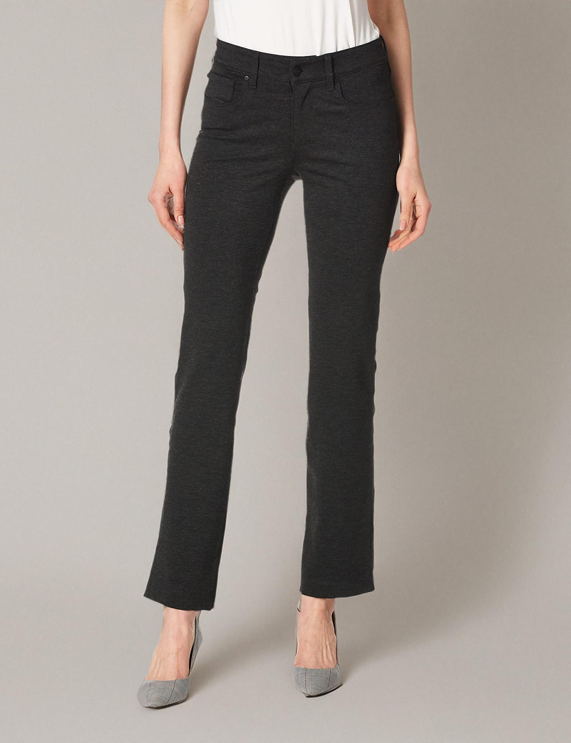 NYDJ Women’s Marilyn Straight Leg Ponte Knit Pants - Comfortable Stretch Work Pants for Office & Business Casual Wear