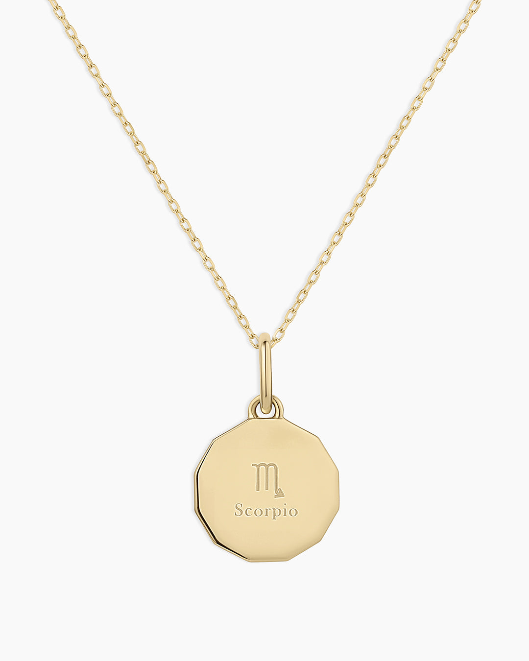 12 Zodiac Diamond Coin Charm Necklace - Elegant Gold Pendant for Women - Perfect for Birthdays, Anniversaries & Gifts
