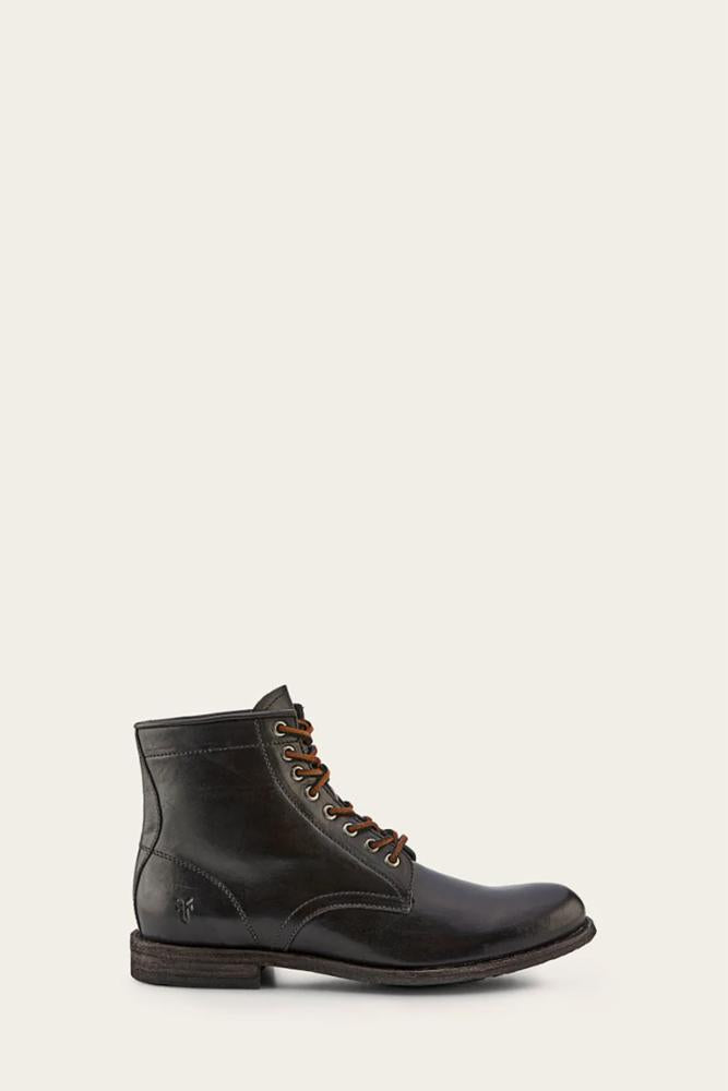 Frye Men's 80709 Black Leather Boots - Classic Casual & Work Boots for Everyday Wear