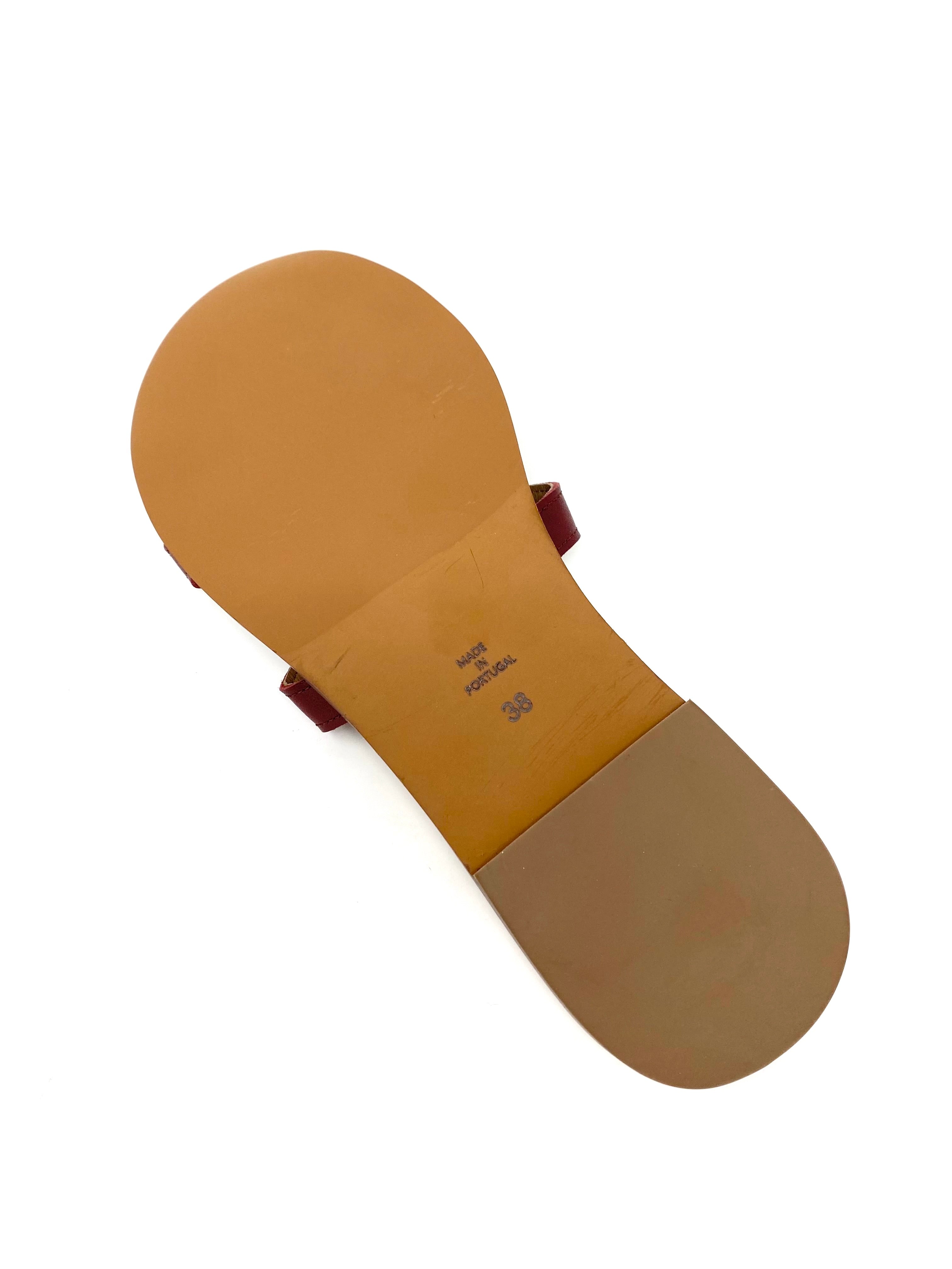 Novacas Clarissa Bordeaux Leather Slide Sandals - Comfortable & Stylish Women's Shoes for Casual Wear, Beach, and Summer Outfits