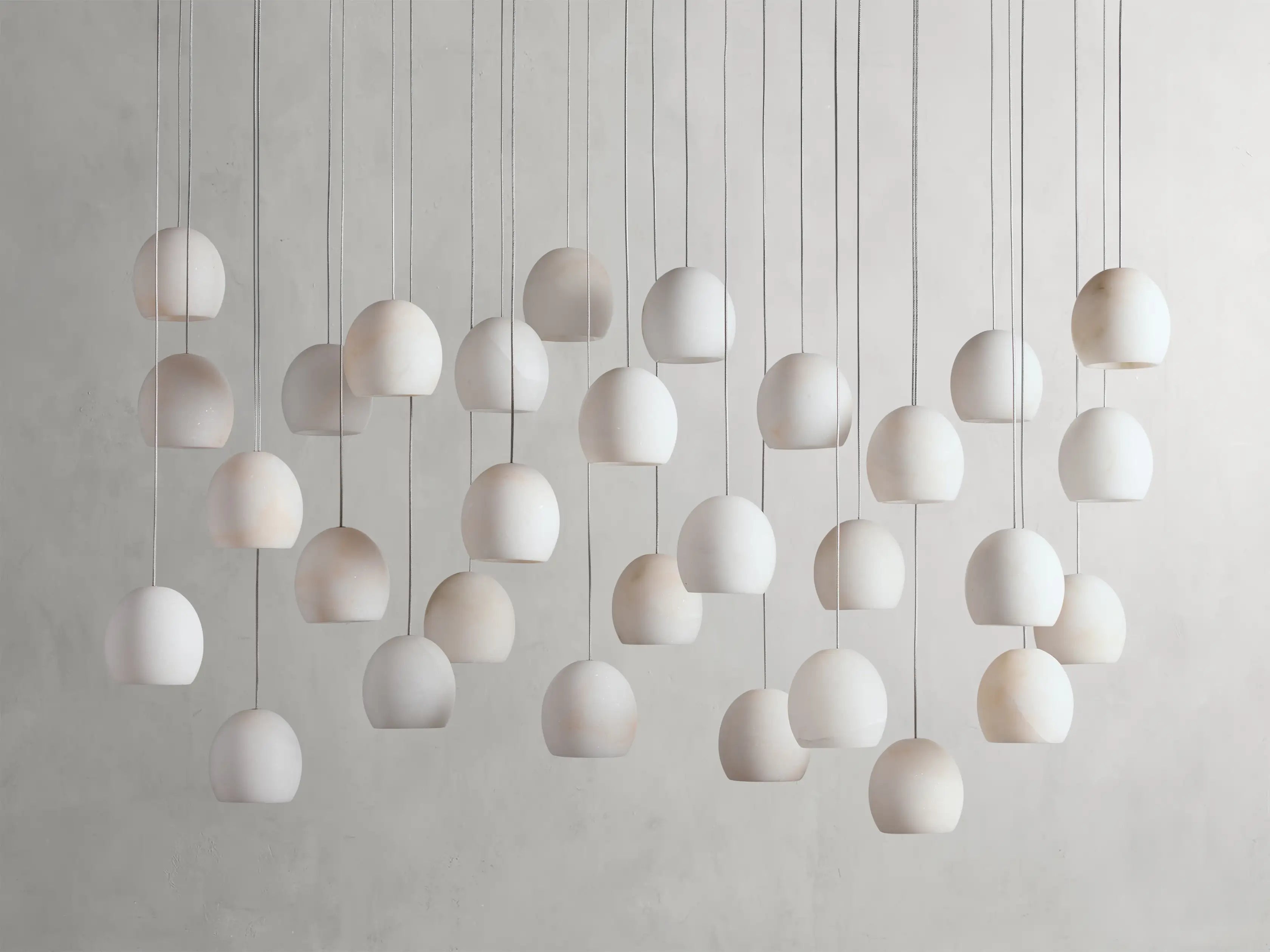 Maeva Round Alabaster Chandelier - 13
