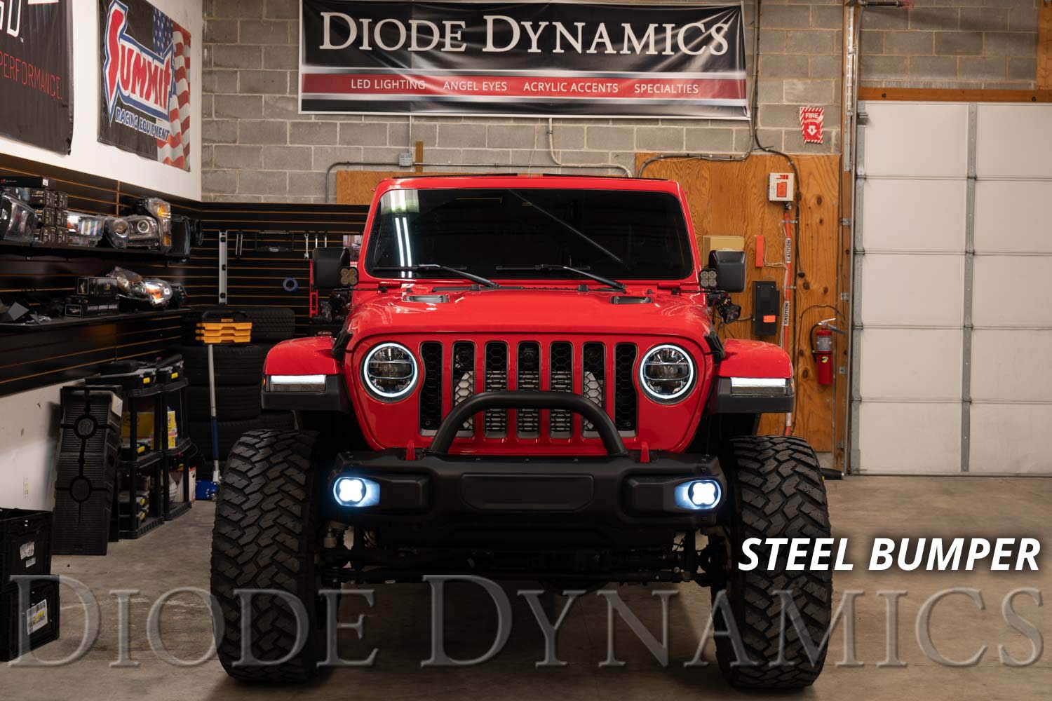 Diode Dynamics SS3 LED Fog Light Kit - Compatible with 2020-2024 Jeep Gladiator, Yellow SAE Fog Lights for Off-Road & Night Driving - High-Performance LED Fog Lights for Enhanced Visibility in All Weather Conditions