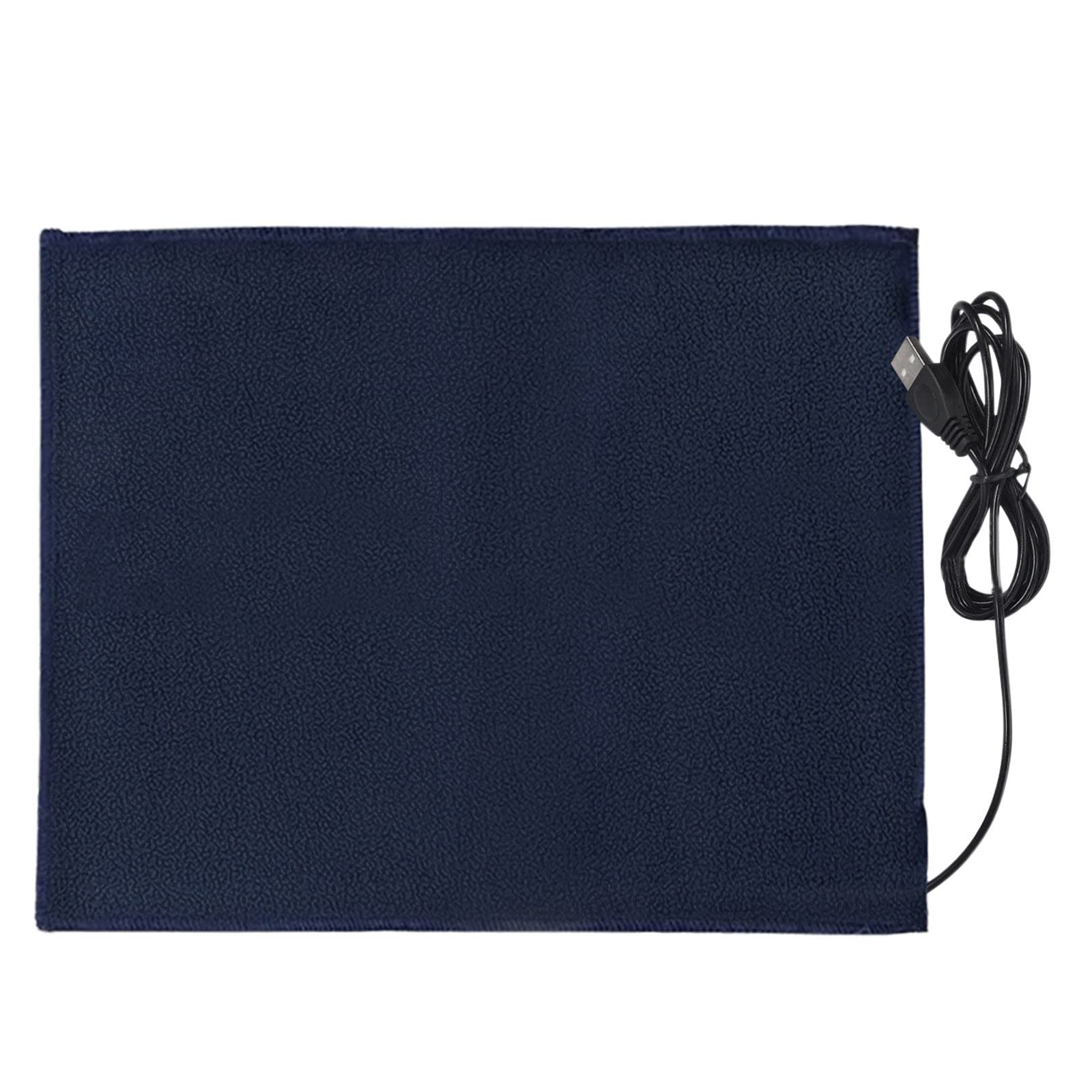 USB Electric Heating Pad for Back, Shoulder, Waist & Neck Pain Relief - Reusable Warming Pad for Home, Office & Pet Comfort (Blue) - Perfect for Winter, Arthritis & Muscle Relaxation