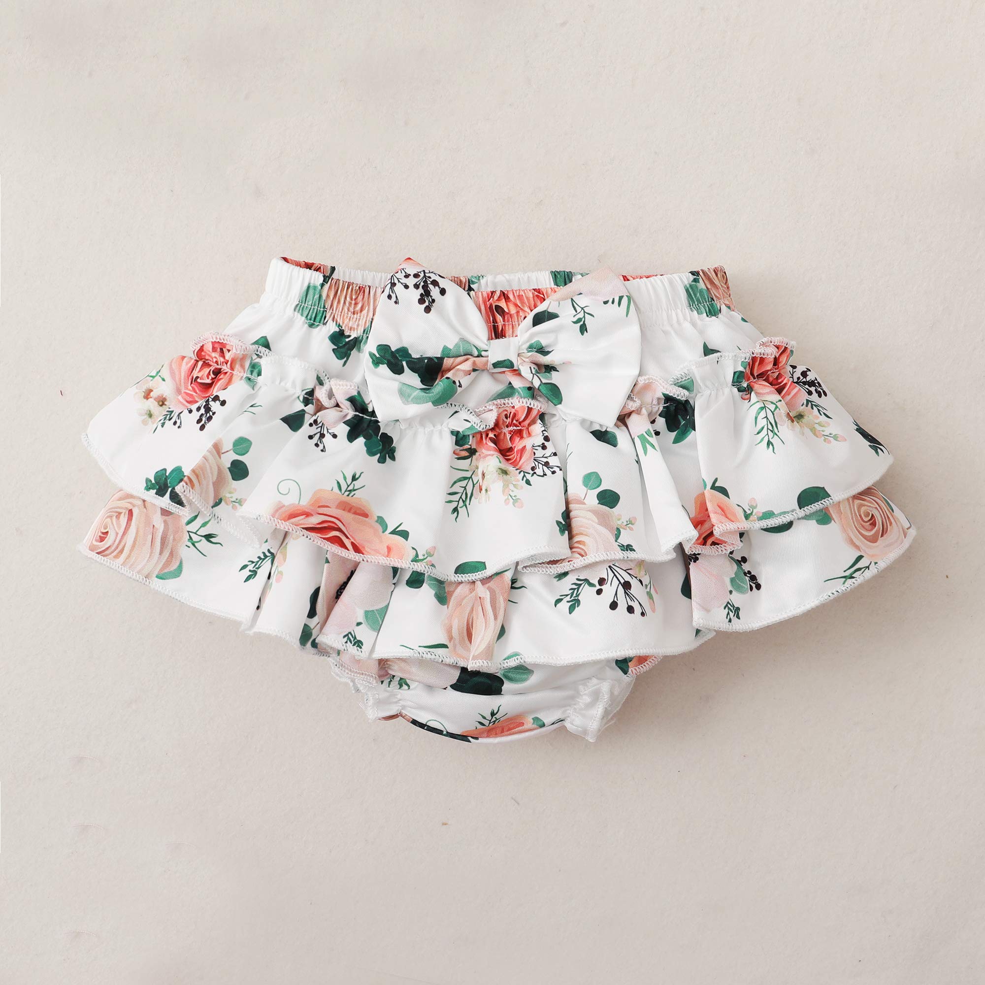 Mioglrie Newborn Baby Girl Clothes Set - Floral Romper & Shorts Outfit for Summer | Cute Infant Girl Fashion for Playdates, Beach & Photo Shoots