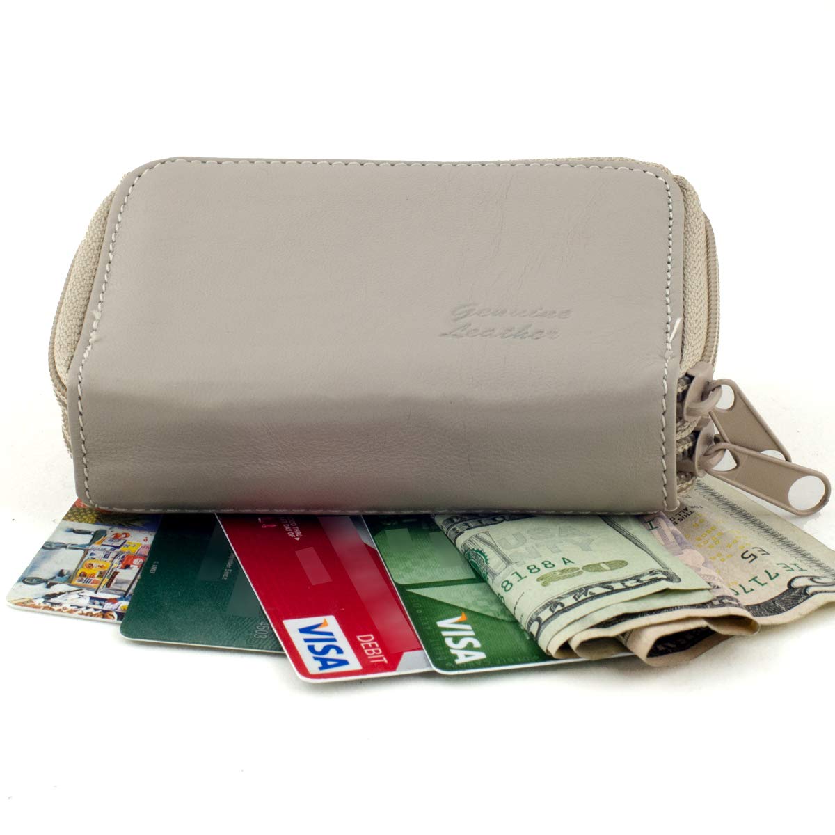Genuine Leather Credit Card Holder - Slim RFID Blocking Wallet for Men & Women | Perfect for Travel, Business & Everyday Use