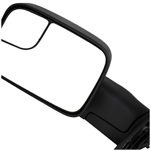 Spec-D Tuning RMX-RAM02H-P-ZM Power Heated Towing Mirrors for Dodge Ram - Extending Foldable Side Mirrors with Heating Function for Towing & Winter Driving