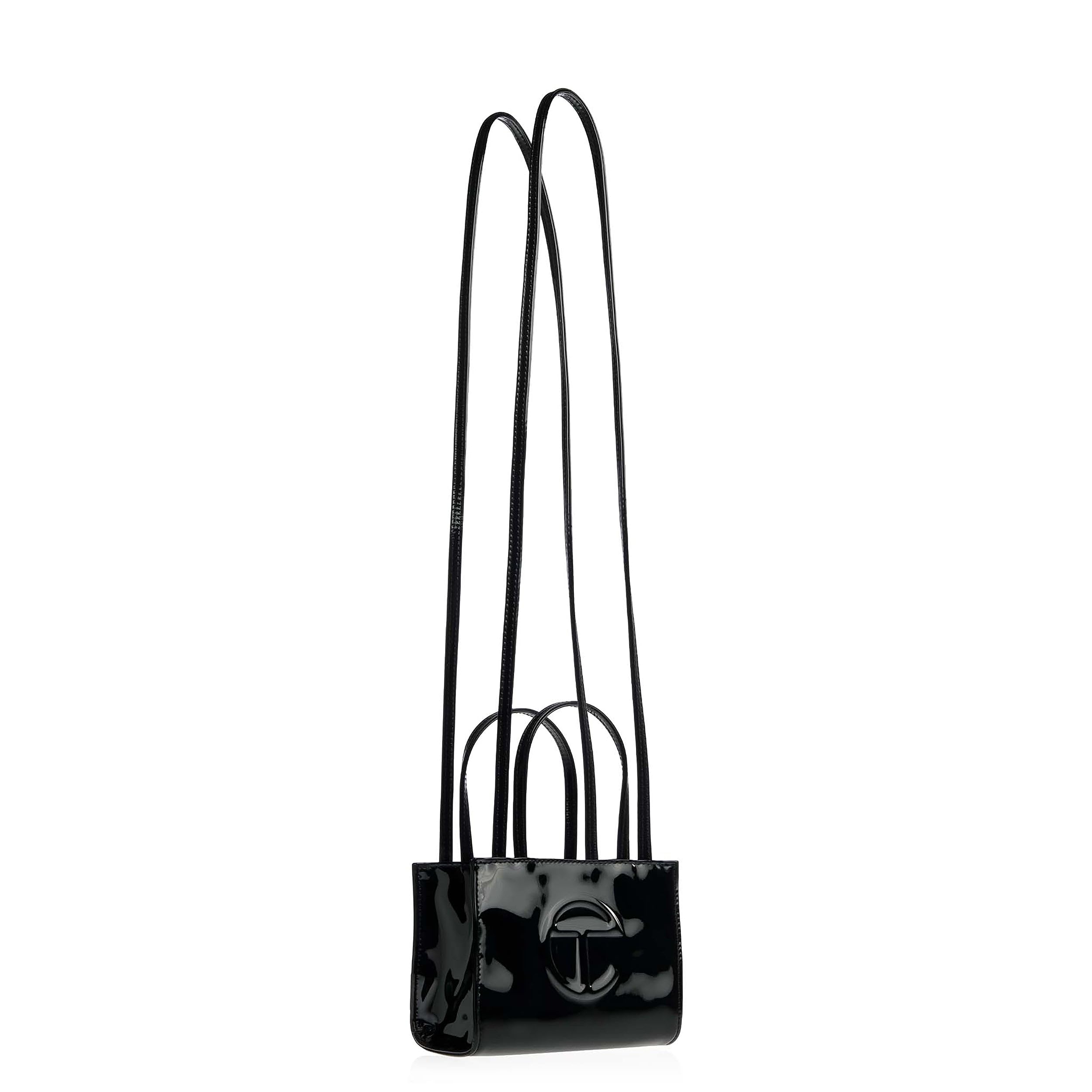 TELFAR Small Shopping Bag - Vegan Leather Crossbody Purse for Women | Trendy & Eco-Friendly Handbag for Work, Travel & Everyday Use