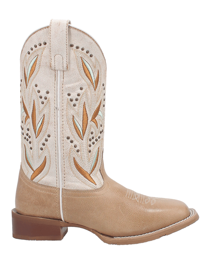 Laredo 5603 Women's LYDIA Square Toe Western Boots in Tan Sand - Perfect for Country Dancing, Rodeos & Western Fashion