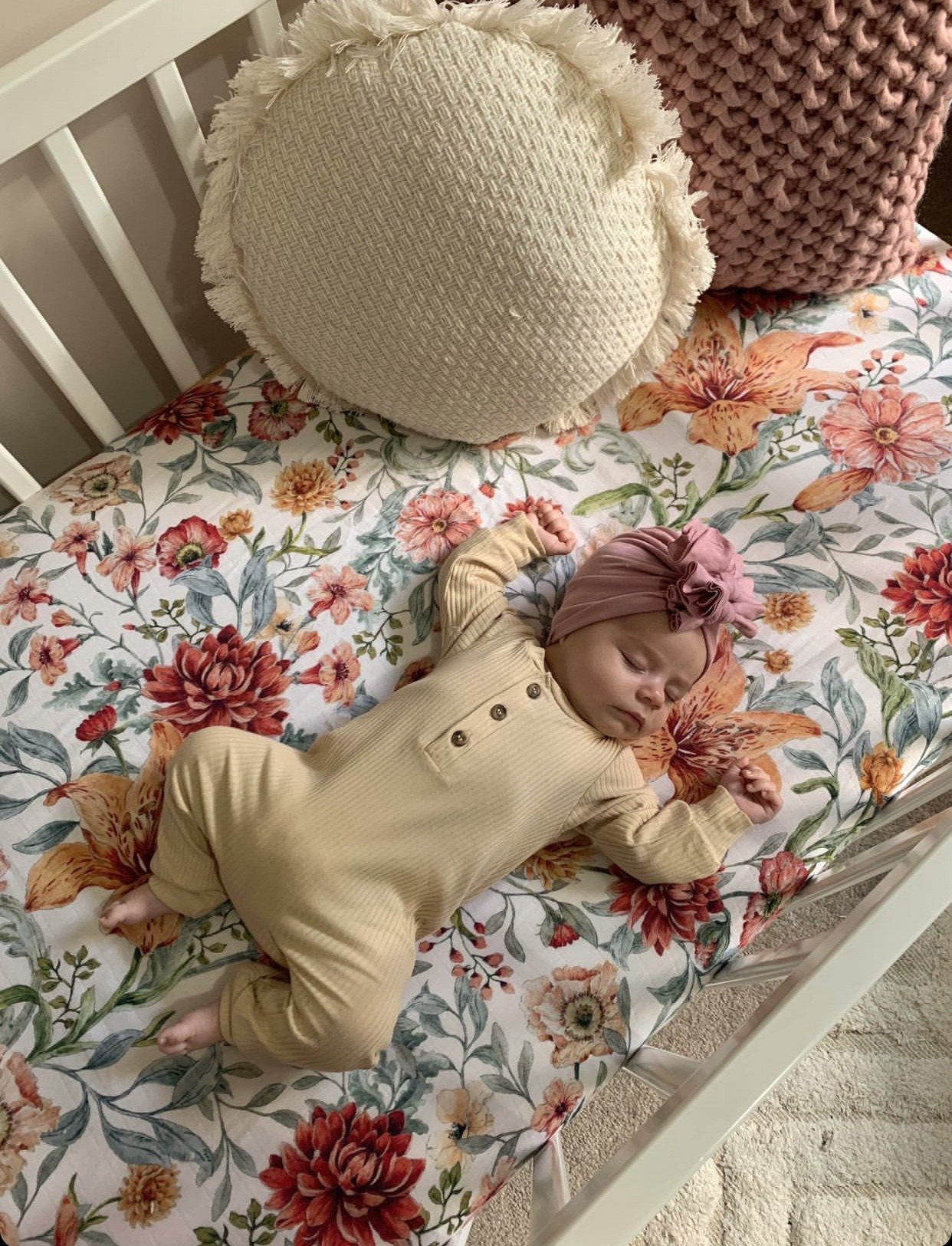 Pop Ya Tot Organic Muslin Cot Sheet - Soft & Breathable Baby Crib Sheet for Newborns - Perfect for Nursery, Daycare & Travel - Le Piccadilly