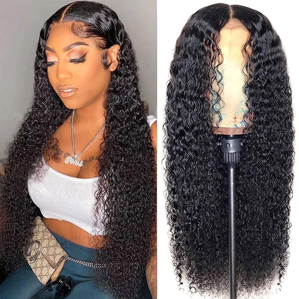 13x6 Straight Lace Front Human Hair Wigs for Women - Pre Plucked Glueless Lace Frontal Wig | Natural Look for Daily Wear, Parties & Special Occasions