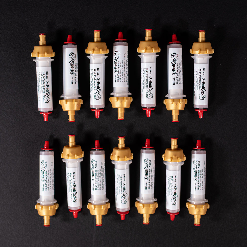 RediSep Gold® Silica Gel Disposable Flash Columns (4 Gram) - Pack of 14 | High-Purity Chromatography for Organic Synthesis & Chemical Purification | Ideal for Lab Research, Pharmaceutical Testing & Academic Experiments