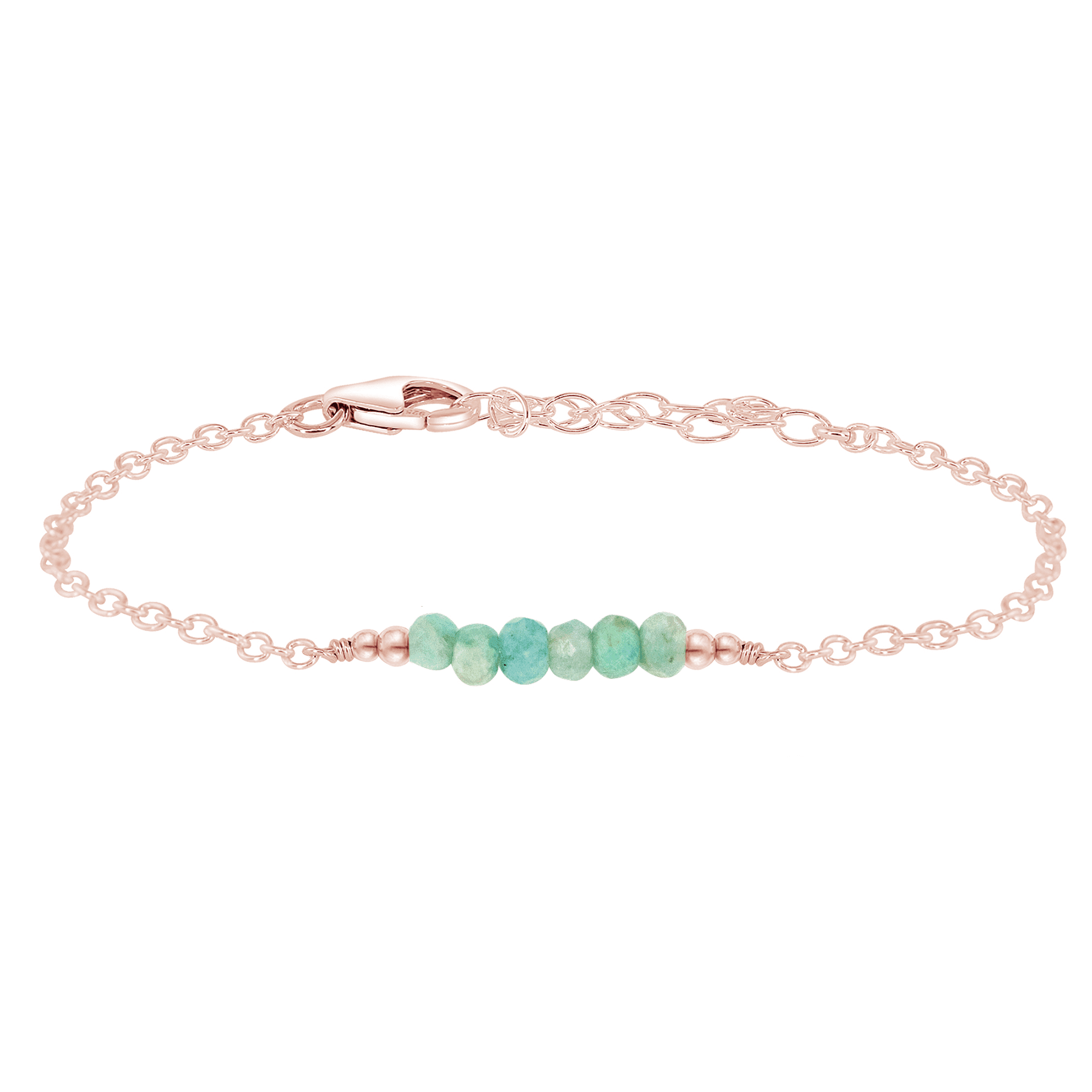 Sparkling Green Amazonite Gemstone Faceted Bead Bar Bracelet for Women | Handmade Healing Crystal Jewelry | Perfect for Yoga, Meditation & Boho Fashion