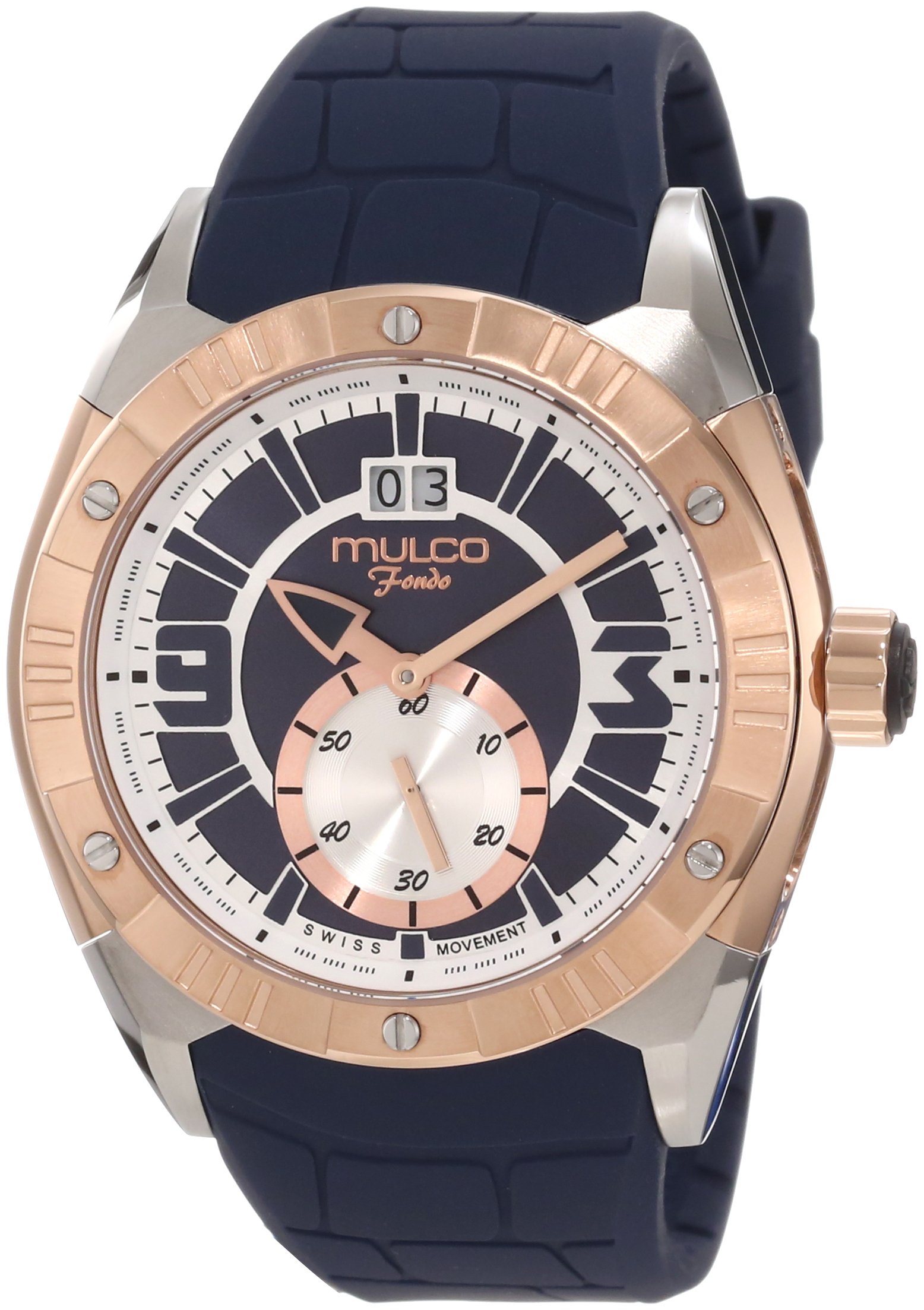 Mulco Men's Diver Watch - Quartz Chronograph Analog Display, Stainless Steel Case with Silicone Band - 200M Waterproof - Perfect for Swimming, Diving & Outdoor Adventures