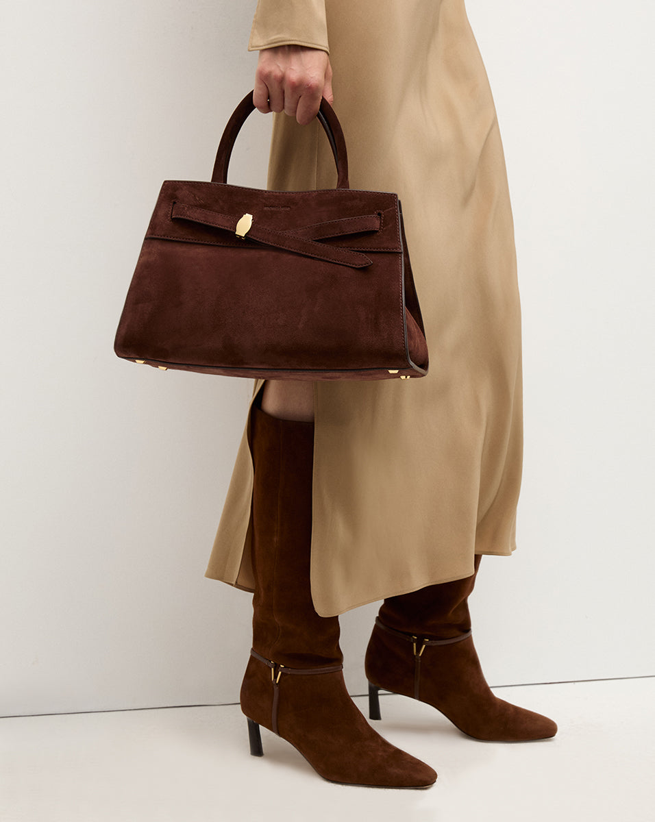 Veronica Beard Genuine Suede Dash Bag - Stylish Crossbody Purse for Women, Perfect for Work, Travel & Everyday Use