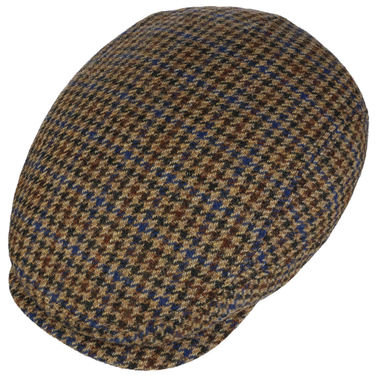 Lierys Pepita Driver Flat Cap - Stylish Men's Wool Hat for Casual & Outdoor Wear - Perfect for Driving, Golfing, and Everyday Fashion