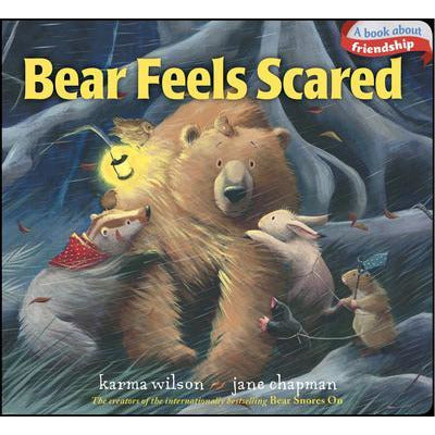 Bear Feels Scared BB - Cute Plush Stuffed Animal Toy for Kids, Soft & Huggable Comfort Companion | Perfect for Bedtime, Nursery Decor, and Emotional Support Gifts
