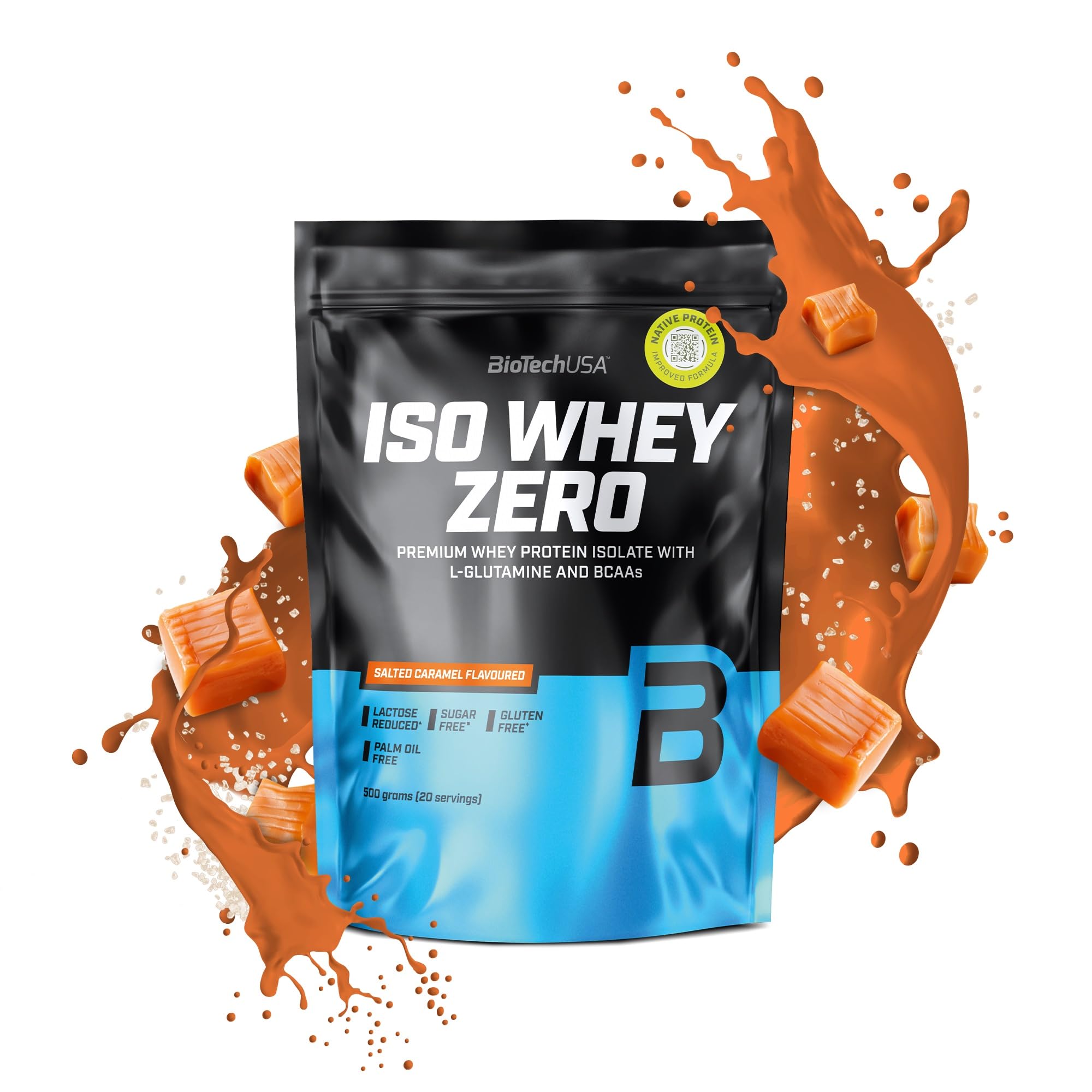 BioTechUSA Iso Whey Zero 500g - Premium Whey Protein Isolate Powder for Muscle Growth & Recovery - Ideal for Post-Workout, Weight Loss & Fitness Enthusiasts