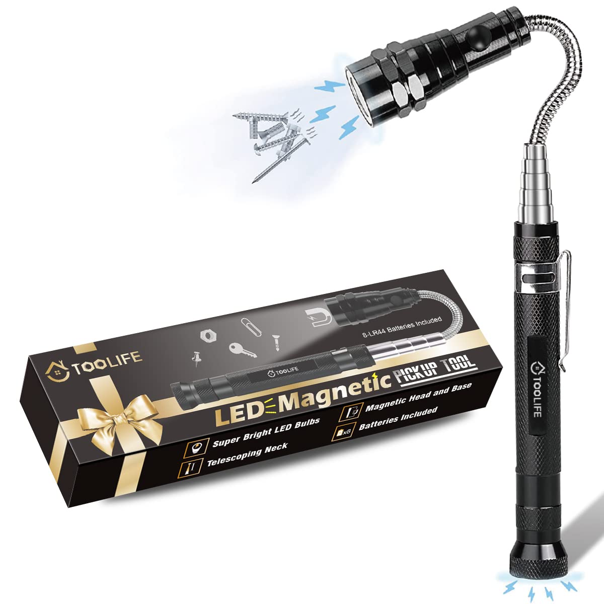 TOOLIFE Telescoping Magnetic Pickup Tool - Extendable 36