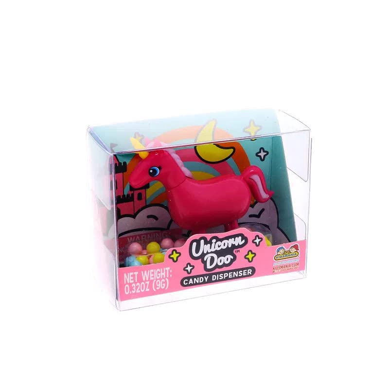 Kidsmania Unicorn Doo Candy Dispenser (Pack of 3) - Fun Party Favors for Birthdays, Halloween & Classroom Rewards