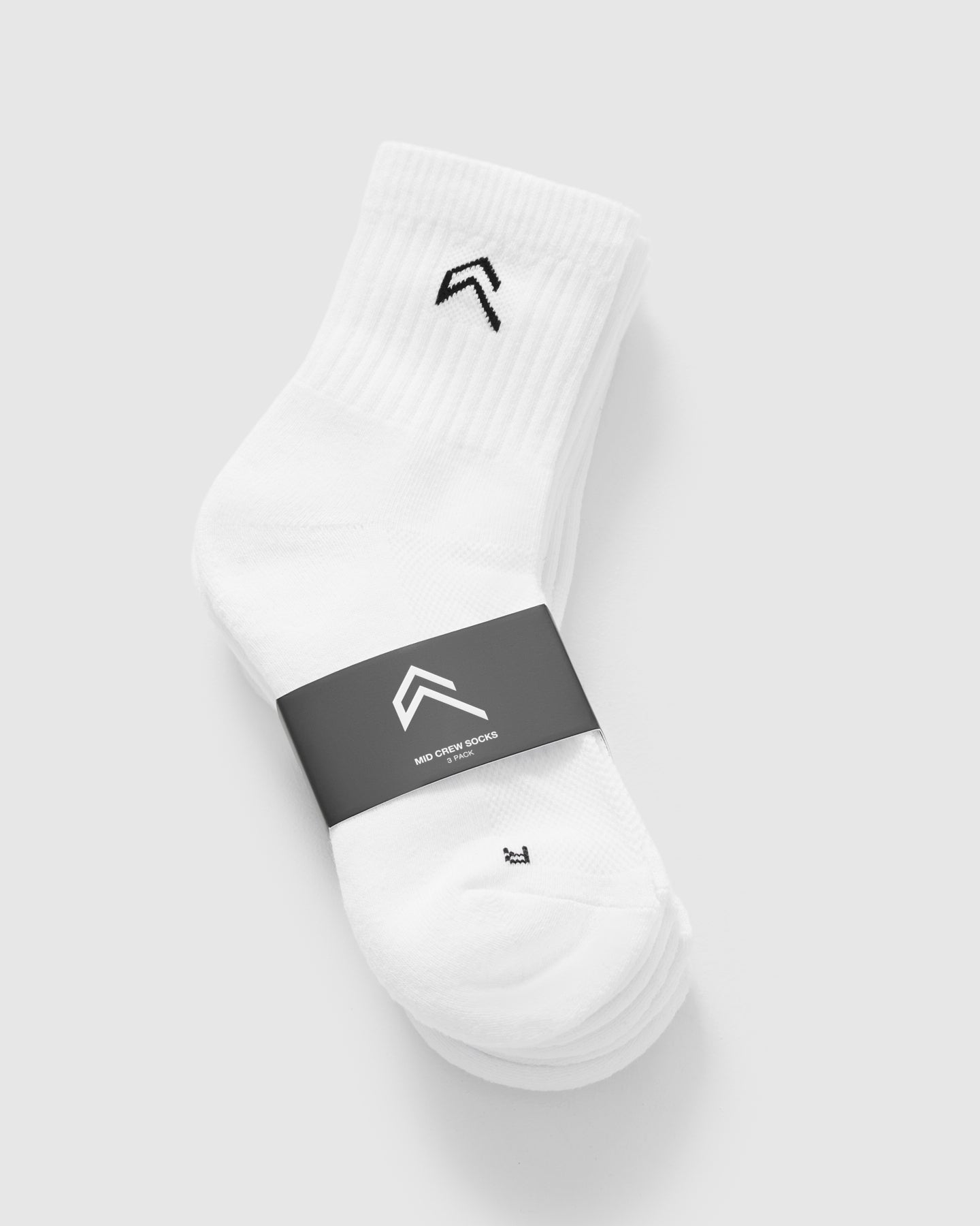 Premium 3-Pack Mid Crew Socks for Men & Women - Soft Cotton White Athletic Socks - Perfect for Running, Gym Workouts & Everyday Comfort