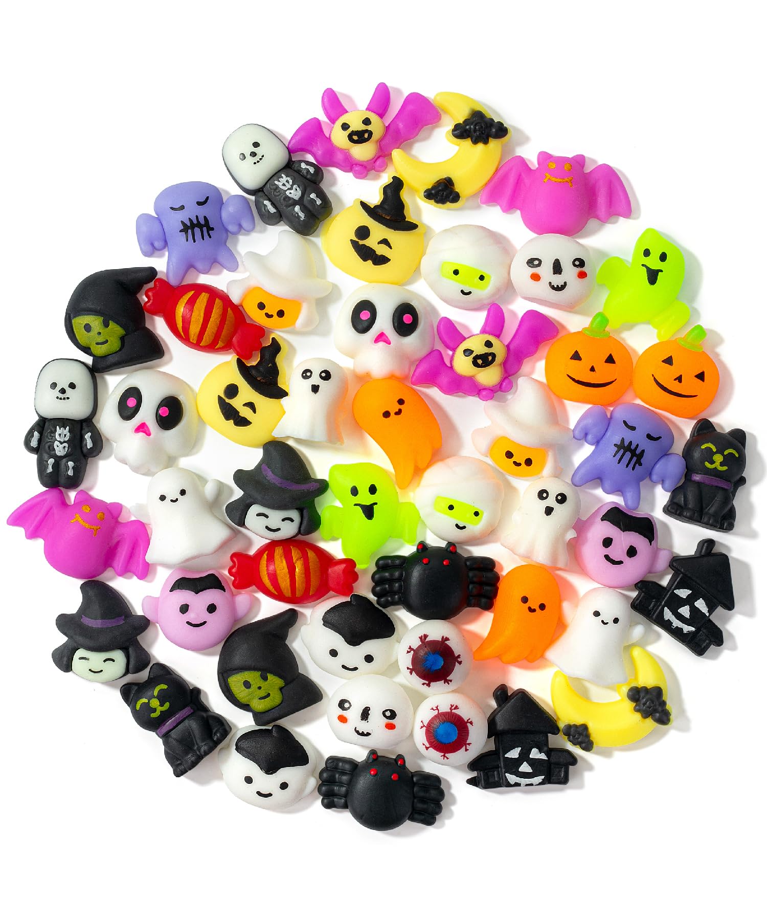 Mr. Pen Halloween Squishy Toys - 48 Pack Bulk Mini Squishies for Kids, Party Favors, Easter Egg Fillers | Stress Relief Sensory Toys for Classroom, Birthday Parties & Halloween Goodie Bags