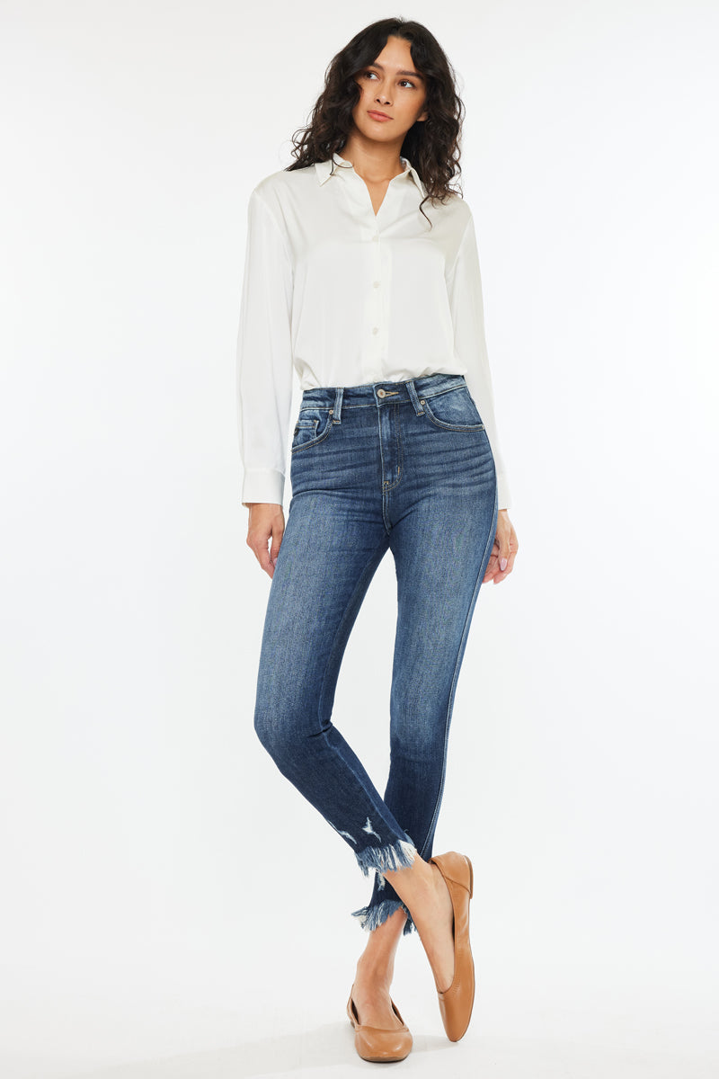 Kamala High Rise Ankle Skinny Jeans for Women - Stretchy Denim Pants, Slim Fit, Comfortable & Trendy - Perfect for Casual Outfits, Date Nights & Office Wear