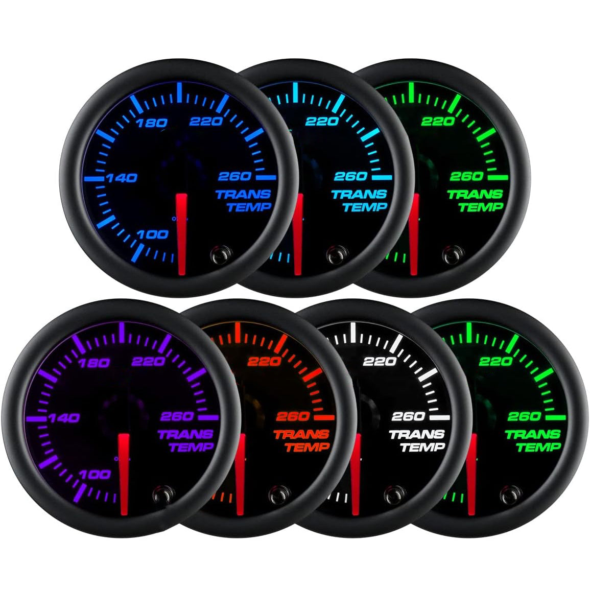 2 Inch Transmission Oil Cooler Temperature Gauge Sender Unit with AN Hose Fitting - Perfect for Automotive, Racing & Performance Vehicle Cooling Systems