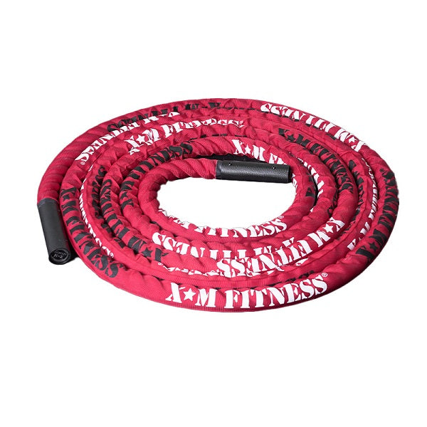 Best XM Fitness Battle Rope for Home & Gym Workouts - Heavy Duty Training Rope for Strength, Endurance & Cardio - Perfect for CrossFit, HIIT & Functional Training