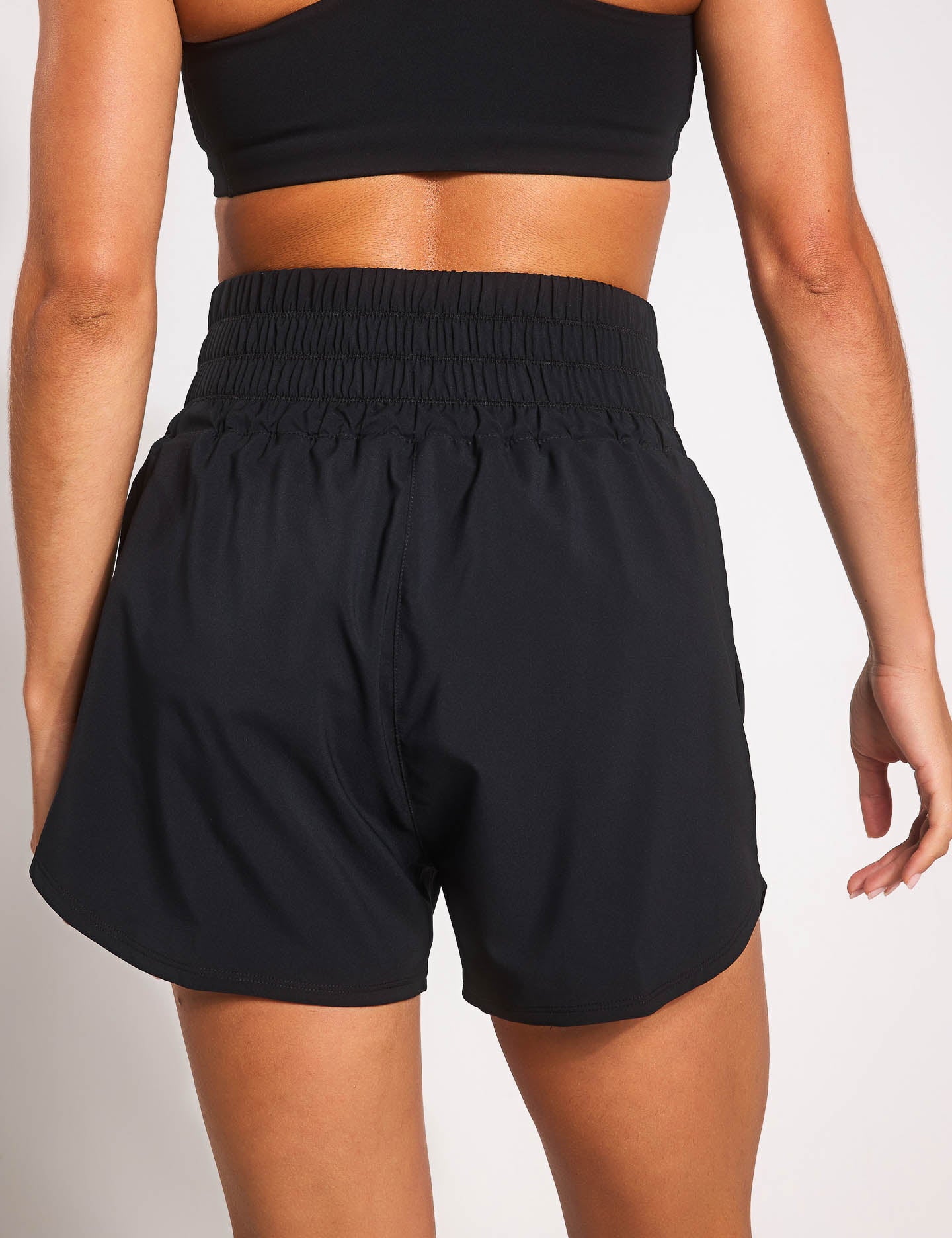 Ultra High 3 Brief Lined Shorts for Women - Comfortable Black Workout Shorts - Perfect for Yoga, Running, and Gym Training